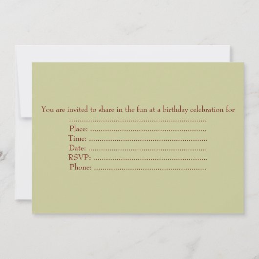 concert kaart (Achterkant)