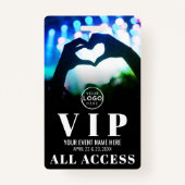 Concert Logo All Access Event VIP-badge Badge (Voorkant)