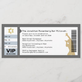 Concert met ticket Bar Mitzvah in grijs Kaart