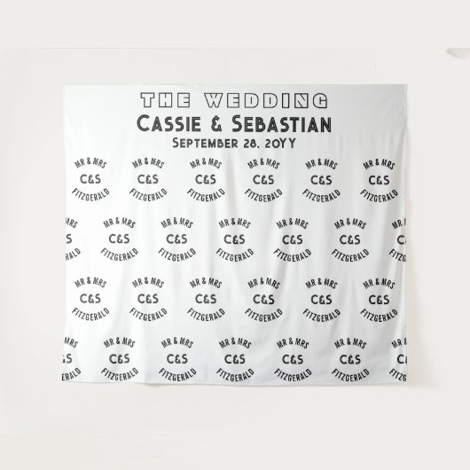 Concert Music Festival Step and Repeat Backdrop Wandkleed (Voorkant (horizontaal))