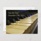 Concert of overweging Save the Date Briefkaart (Voorkant / Achterkant)