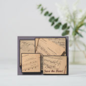 Concert of overweging Save the Date Briefkaart (Staand voorkant)