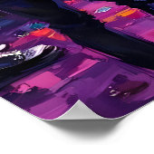 Concert onder fel licht poster (Hoek)