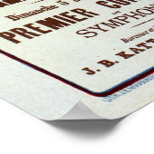  concert over klassieke muziek in Brussel en Bruss Poster (Hoek)