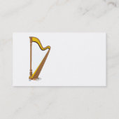 Concert Pedal Harp grafisch ontwerp Visitekaartje (Achterkant)