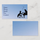 Concert pianist blauw visitekaartje (Voorkant / Achterkant)