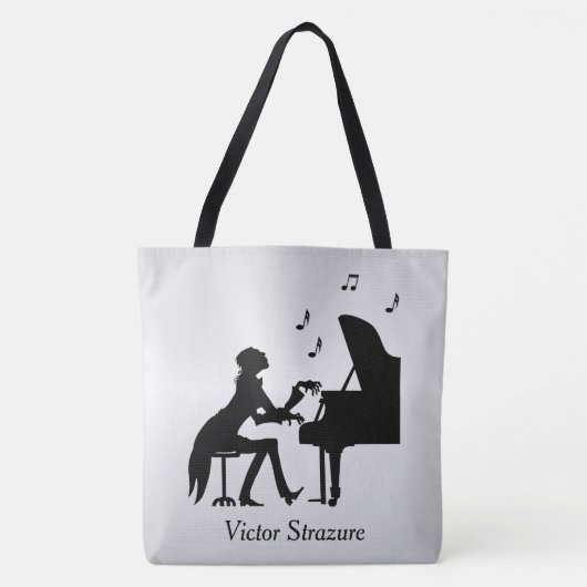 Concert Pianist Personal Music Tote Bag (Voorkant)