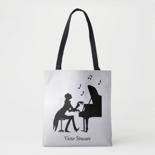 Concert Pianist Personal Music Tote Bag (Voorkant)
