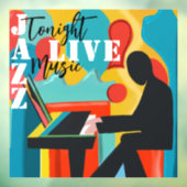 Concert Poster De Pianist - Origineel olieverfschi Raamsticker (Vel 3)