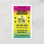  Concert Poster Muzikant, Muziekleraar Visitekaartje (Voorkant)