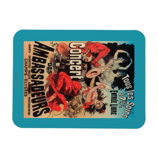 Concert Poster on Avenue Champs-Elysees Magneet (Horizontaal)