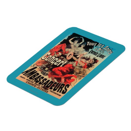 Concert Poster on Avenue Champs-Elysees Magneet (Linkerzijde)