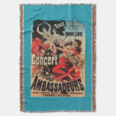 concert Poster op Avenue de Champs-Elysées Deken (Voorkant Verticaal)