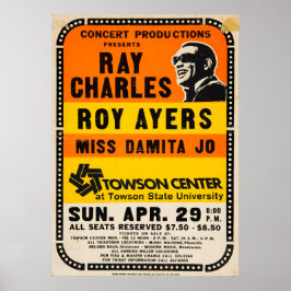  concert Ray Charles / Roy Ayers Poster