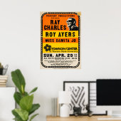 concert Ray Charles / Roy Ayers Poster (Thuiskantoor)