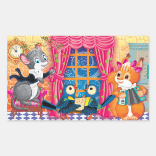 concert rechthoekige sticker