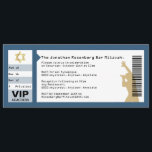 Concert Ticket Bar Mitzvah Invitation Navy Blue Kaart<br><div class="desc">Wie is er klaar om het bema te verslaan? Dat is hij. De rondleiding komt naar de stad. Dus maak van hem een ster en zijn Bar Mitzvah een gebeurtenis om het te herinneren. Deze uitnodiging is een soort concertkaartje. Het gangpad, de rij en de zitplaats komen overeen met de...</div>