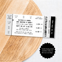 Concert Ticket Music Gig Unique Fun Baby shower Kaart