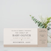 Concert Ticket Pregnancy Announcement (Staand voorkant)