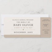 Concert Ticket Pregnancy Announcement (Voorkant)