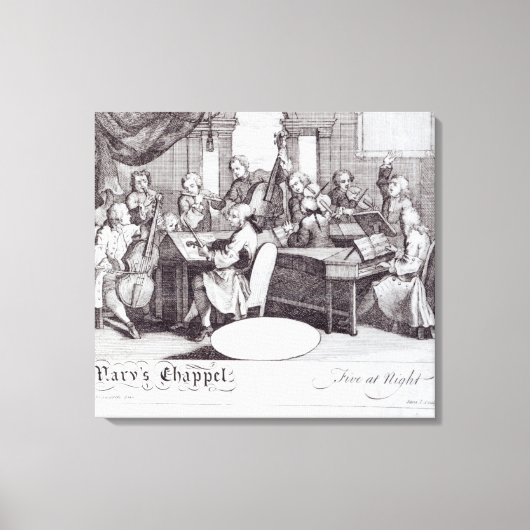 Concert Ticket voor Mary's kapel Canvas Afdruk (Voorkant)