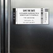 Concert Ticket Wedding Save the Date Magnet