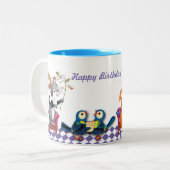 concert tweekleurige koffiemok (Voorkant links)