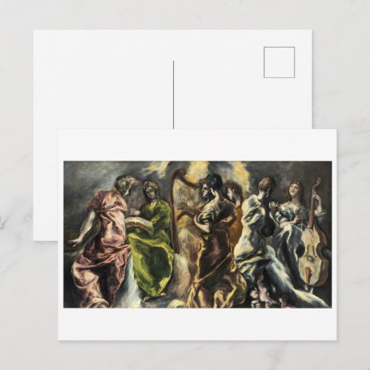 Concert van de engelen | El Greco | Briefkaart (Voorkant / Achterkant)
