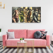 Concert van de engelen | El Greco | Canvas Afdruk (Insitu (Woonkamer))