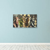 Concert van de engelen | El Greco | Canvas Afdruk (Insitu (Houten vloer))