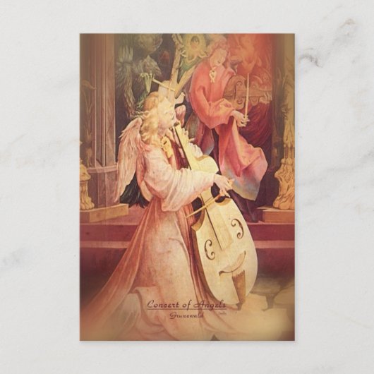 Concert van Engelen met de Schrift Informatiekaartje (Voorkant)