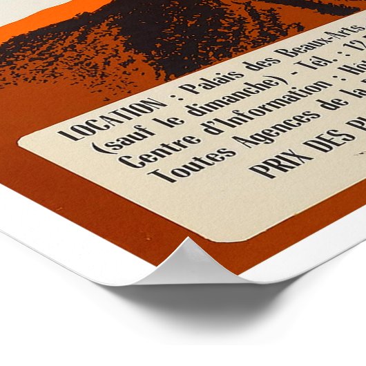  concert van Ray Charles Poster (Hoek)