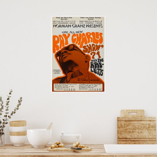  concert van Ray Charles Poster (Keuken)