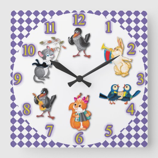 concert vierkante klok (Voorkant)