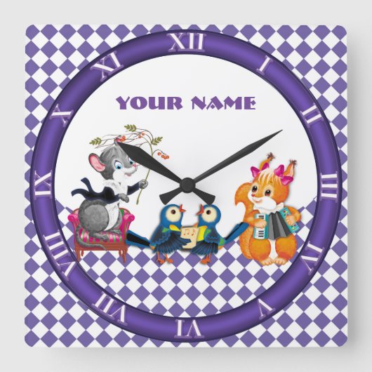 concert vierkante klok (Voorkant)