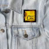 Concert voor liefdadigheid International Vierkante Button 5,1 Cm (In situ)