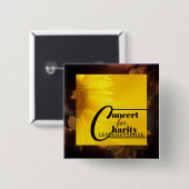 Concert voor liefdadigheid International Vierkante Button 5,1 Cm (Voorkant /achterkant)