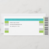 Concert voor tickets in Aqua en Limoen Kaart (Achterkant)