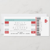 Concert voor tickets in rood en in Aqua Kaart (Voorkant)