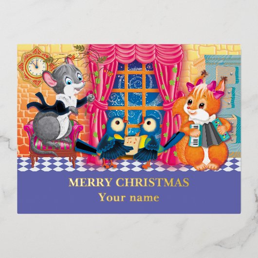 concert Young Animal Folie Feestdagen Briefkaart (Voorkant)