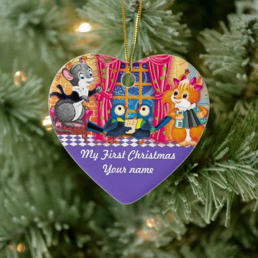 concert Young Animal Keramisch Ornament (Boom)