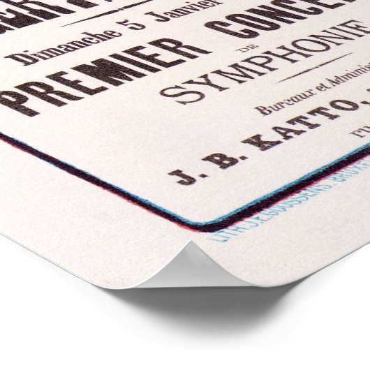 CONCERT YSAYE Henri Meunier Maitres de L'Affiche Poster (Hoek)