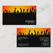 Concert - zwart, geel en rood visitekaartje (Voorkant / Achterkant)