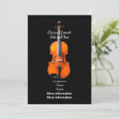 Concertaankondiging Kaart (Staand voorkant)