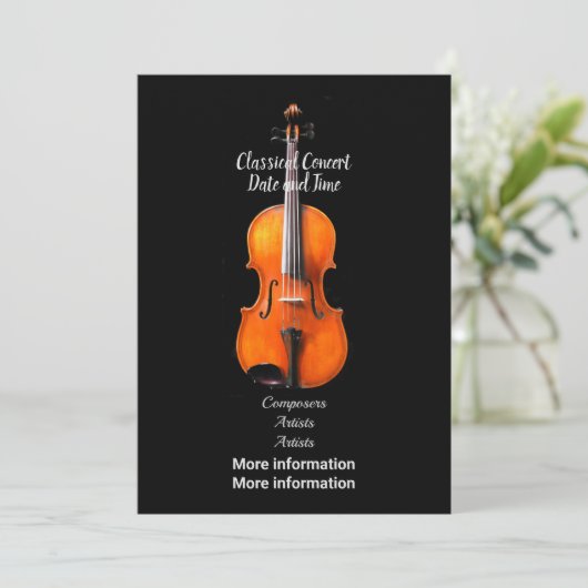 Concertaankondiging Kaart (Staand voorkant)