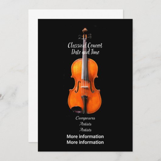 Concertaankondiging Kaart (Voorkant / Achterkant)