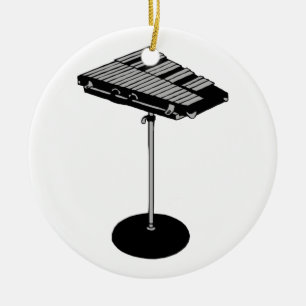 Concertcellen op standaardBW grafisch Afbeelding Keramisch Ornament