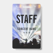 Concertconventie Aangepaste naam personeel Badge (Voorkant)
