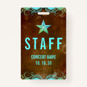 Concertconventie Aangepaste naam Personeelsbadge Badge (Voorkant)