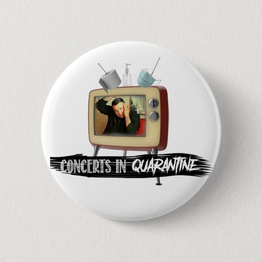 CONCERTEN IN QUARANTINE Limited Edition Ronde Button 5,7 Cm (Voorkant)